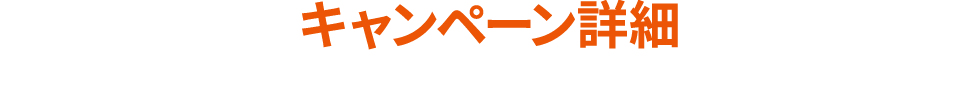 キャンペーン詳細