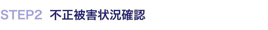 STEP2 不正被害状況確認